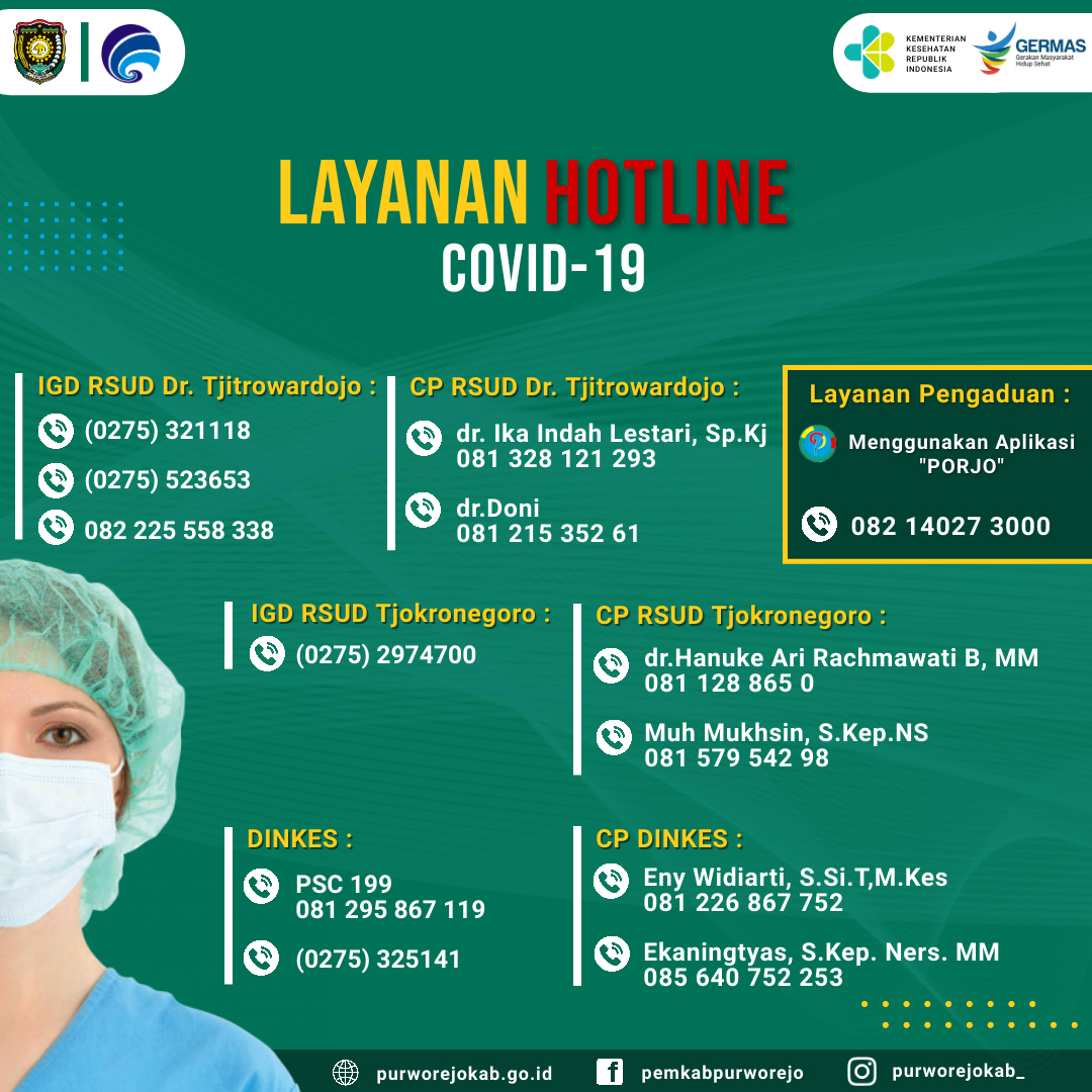Layanan Telepon Darurat COVID - 19